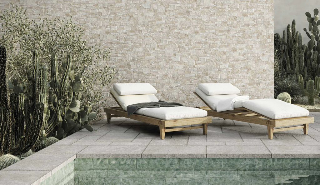 Carrelage effet parement - Stones beige 31x56 - 1.21 m²/colis