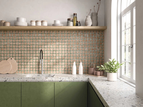 Carrelage mural décoratif Tetuan Cotto Emerald 31x56 cm
