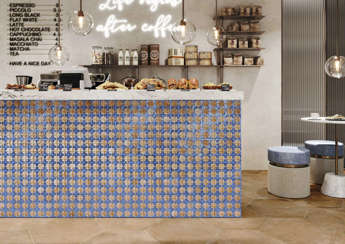 Carrelage mural décoratif Tetuan Terra Aqua 31x56 cm