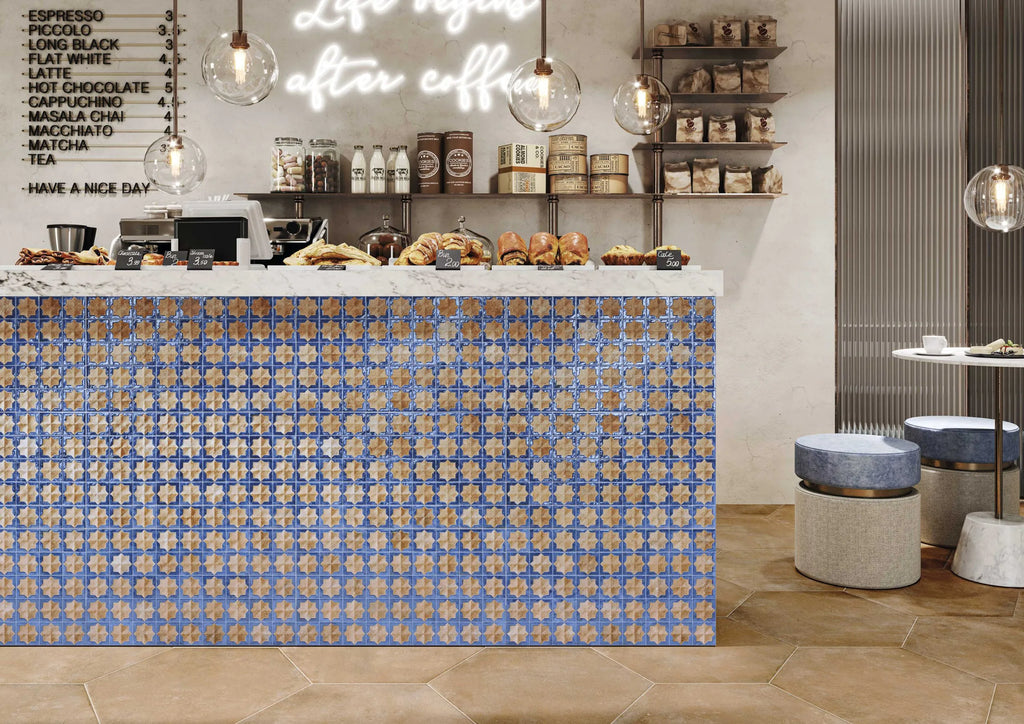 Carrelage mural décoratif Tetuan Terra Cobalt 31x56 cm