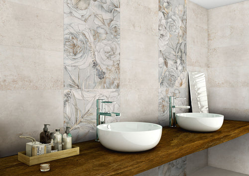 Carrelage effet métal Metallica Metropolitan Nichel 90x90 cm