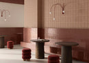 Carrelage mural 3D Oita Hashi Plum mat 12,5x25 cm