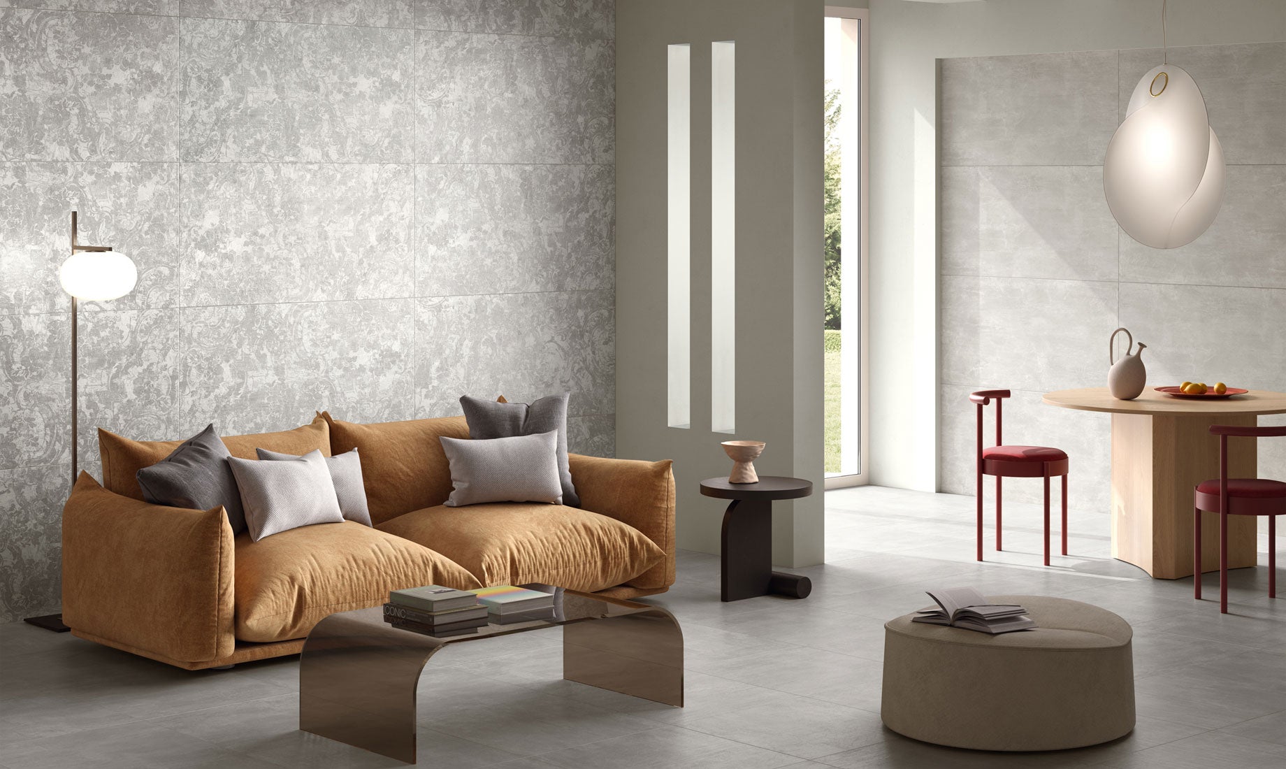 Carrelage minéral Foyer Moliere 60x120 cm