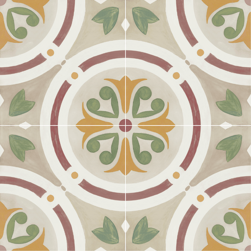 Carrelage carreau de ciment Amber Taupe 22x22 cm
