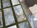 Carrelage piscine effet pierre Bali Blue 29,5x60 cm