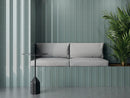 Faïence murale relief Bow Teal 15x45 cm