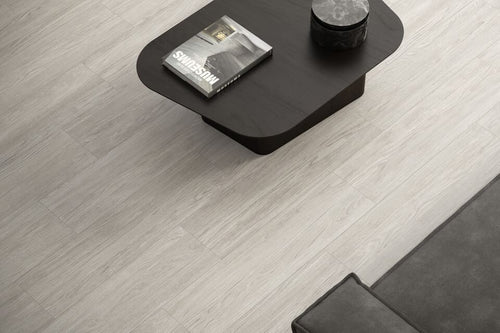 Carrelage effet bois Bowland Greige mat 22,5x90 cm