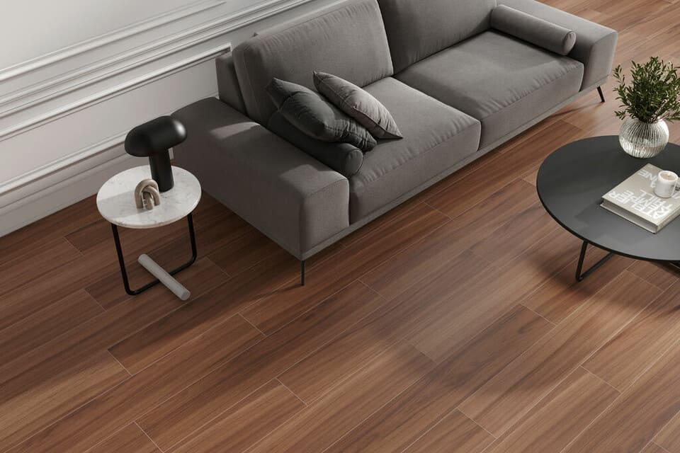 Carrelage effet bois Brasilian Cherry mat 20x120 cm