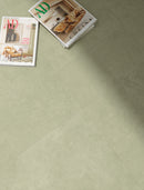 Carrelage grand format Croma Green effet béton 100x100 cm