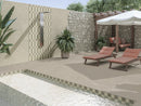 Carrelage extérieur Croma Taupe effet béton R11 100x100 cm