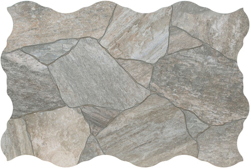 Carrelage effet pierre Deva Gris 44x66 cm
