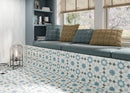 Carrelage imitation ciment DOHA BLUE STAR 22X22