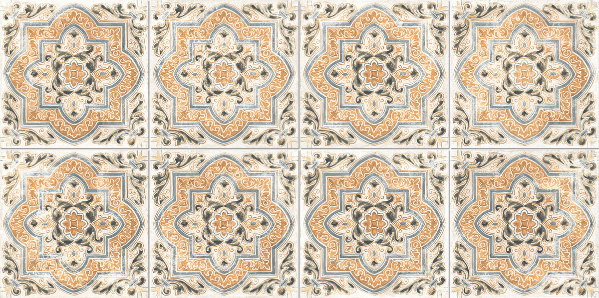 Développement graphique du motif Frühling Arabisch 61x61 cm