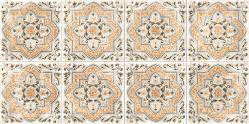 Développement graphique du motif Frühling Arabisch 61x61 cm