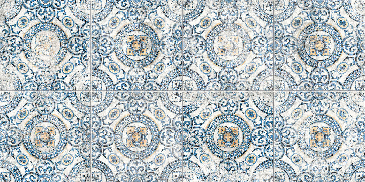 Développement graphique du motif Frühling Geometrisch 61x61 cm