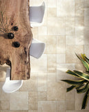 Carrelage grès cérame effet pierre LA LECCESE ALMOND 60x60