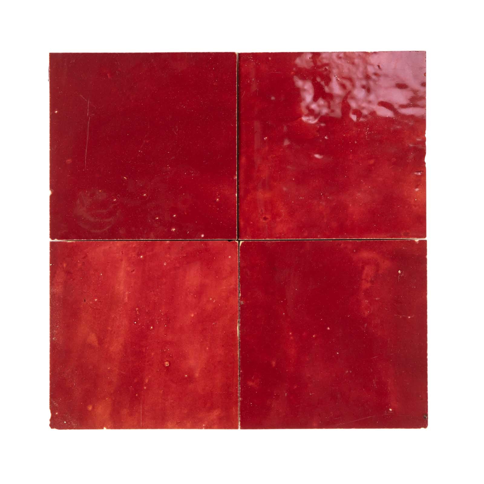 VERITABLE ZELLIGE LIE DE VIN 10X10