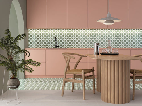 Mayari green Petal carrelage décoratif mat 22,3x22,3
