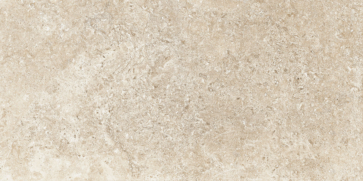 Carrelage effet pierre Colosseo Panna 61x122 cm