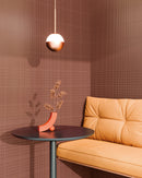 Carrelage mural 3D Relief Long Bordeaux mat 14,6x14,6 cm