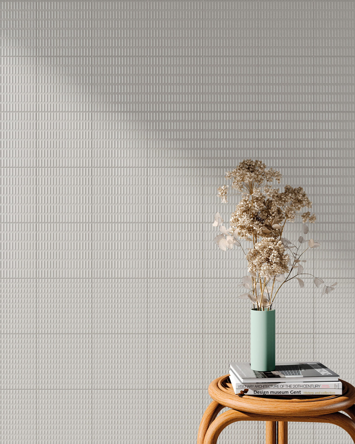 Carrelage mural 3D Relief Short Pearl mat 14,6x14,6 cm