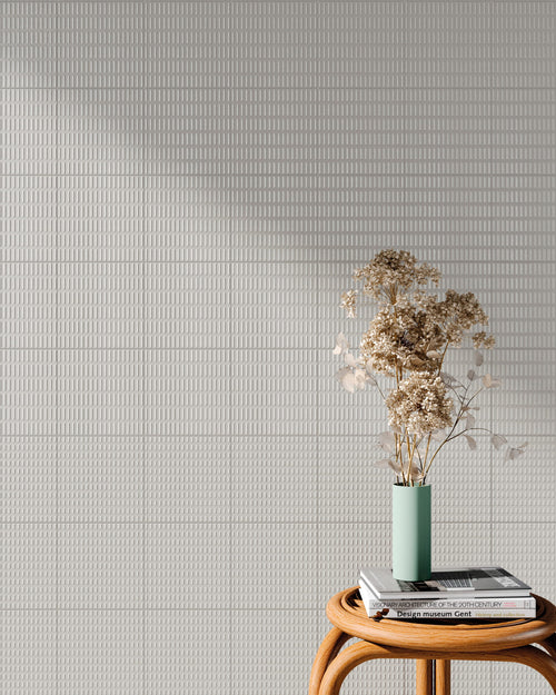 Carrelage mural 3D Relief Short Pearl mat 14,6x14,6 cm