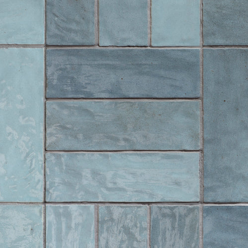 Carrelage imitation zellige RIAD SKY 6.5x20 - 0.50 m² par boîte