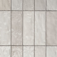 Carrelage imitation zellige RIAD WHITE 6.5x20 - 0.50 m² par boîte