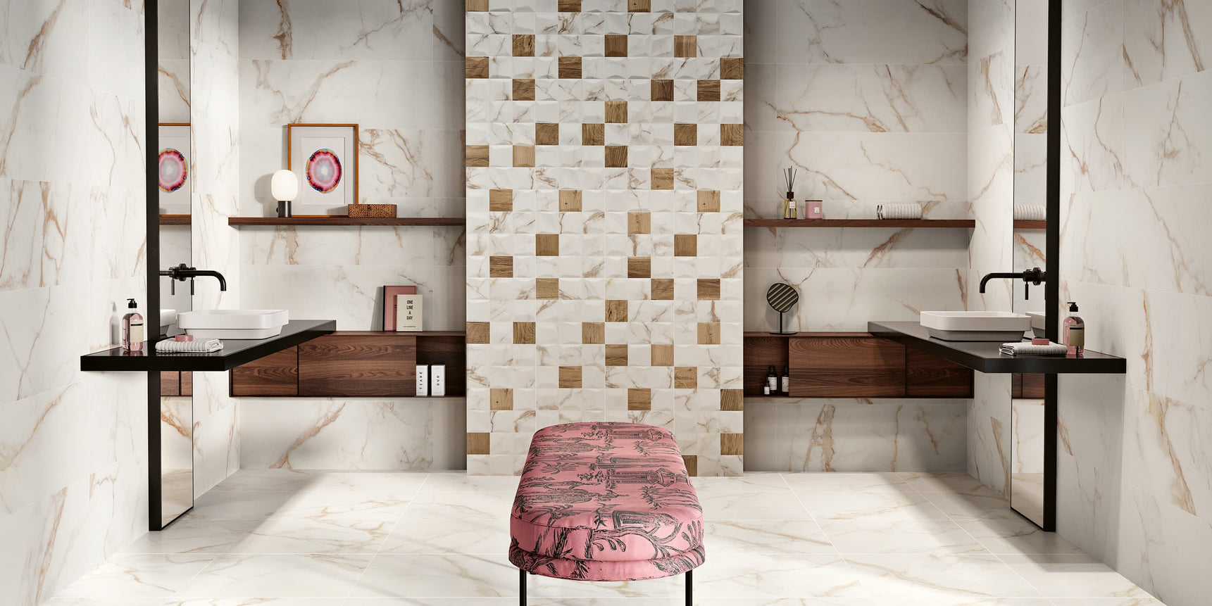 Décors Rise Calacatta Gold 35x100 - 1.05 m² par colis