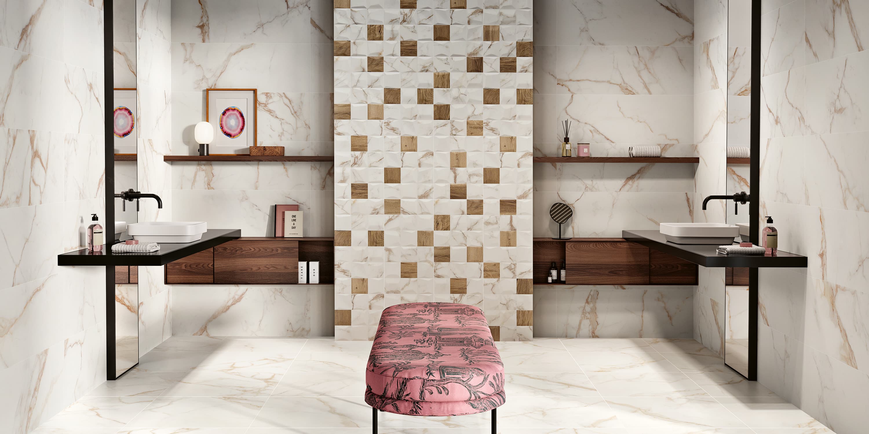 Décors Rise Calacatta Gold 35x100 - 1.05 m² par colis