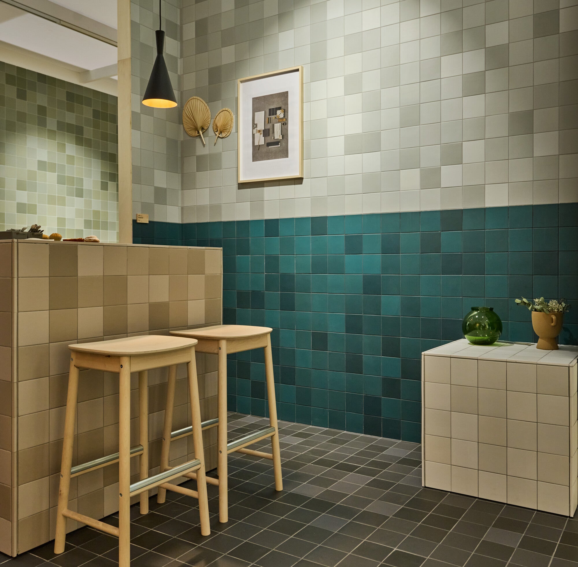 Carrelage uni RUBIK GREEN 12X12 cm