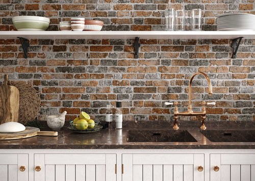 Manhattan marron 31x56 cm - 1.21 m²/colis
