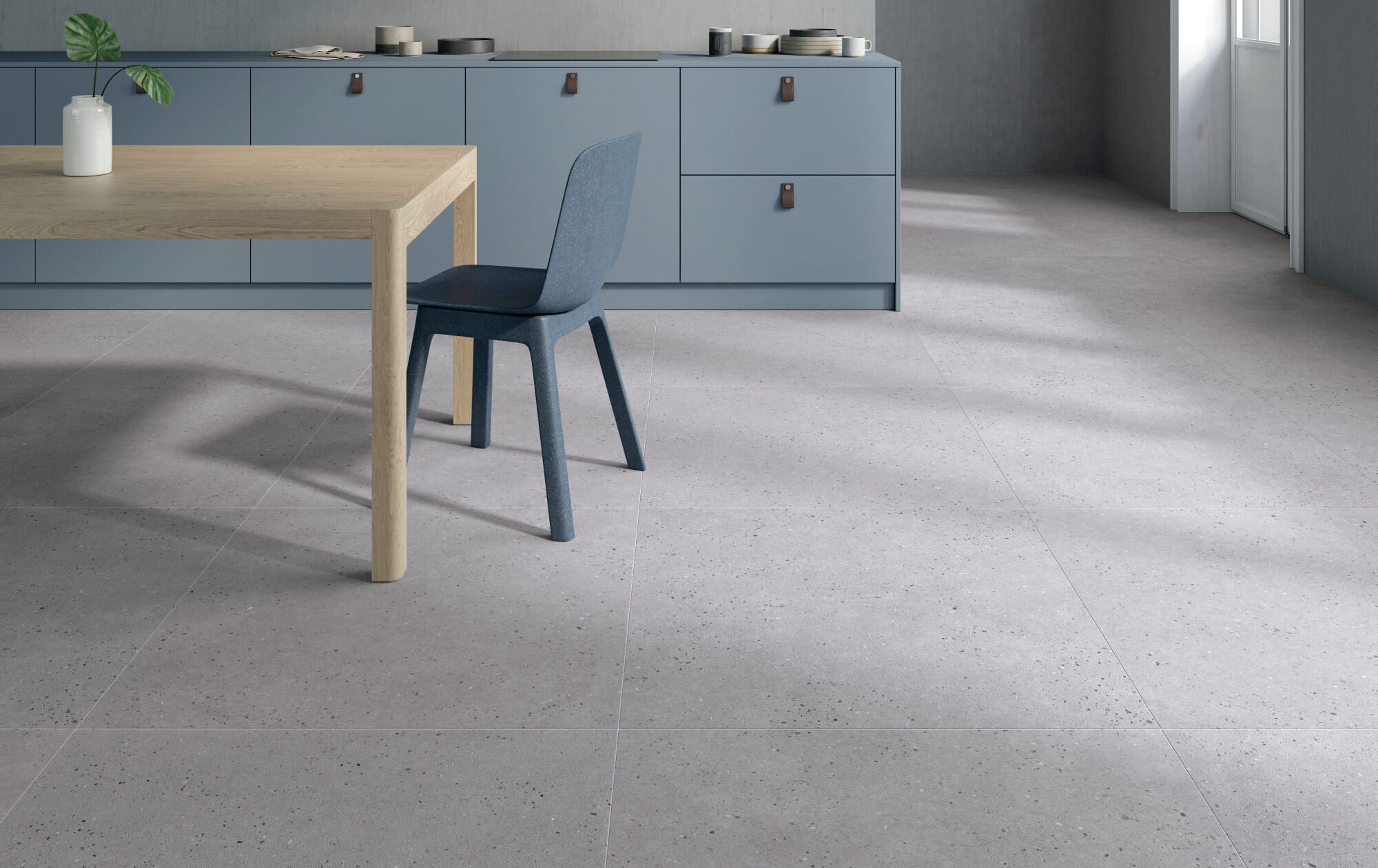 SENSA GREY : carrelage effet micro terrazzo mat 90x90