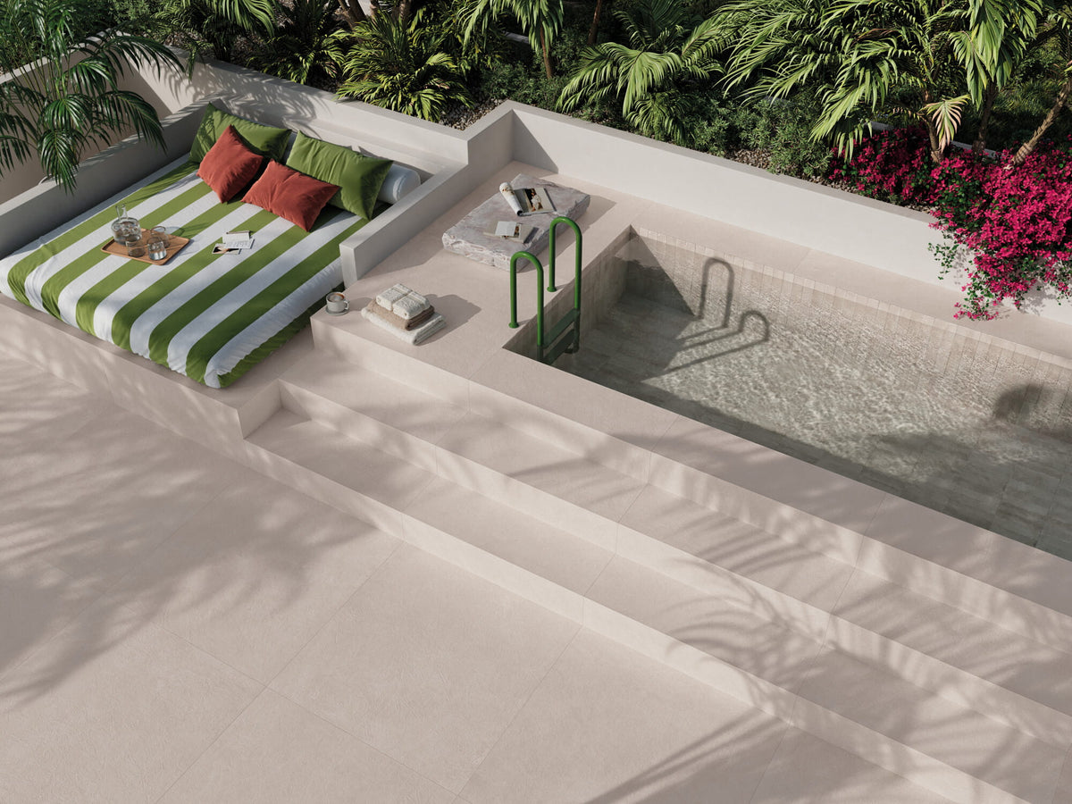 Carrelage mural Siena Sand brillant 6,4x22,3 cm