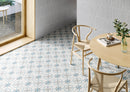 Carrelage décoratif Sirocco Blue Cross 22,3x22,3 cm
