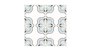 TANGER BLUE PETALS : carrelage décoratif mat 12,3x12,3