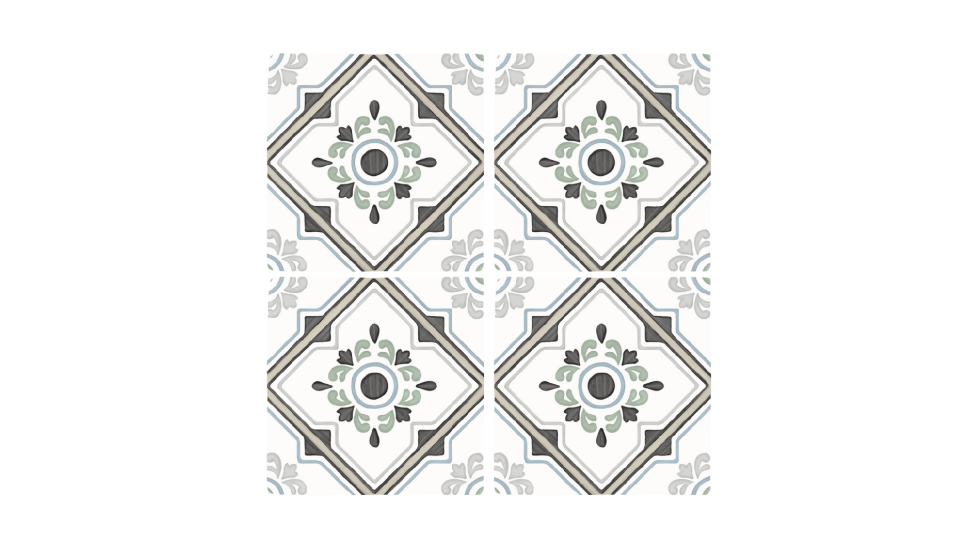 TANGER SAND BLOOM : carrelage décoratif mat 12,3x12,3