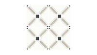 TANGER SAND CROSS : carrelage décoratif mat 12,3x12,3