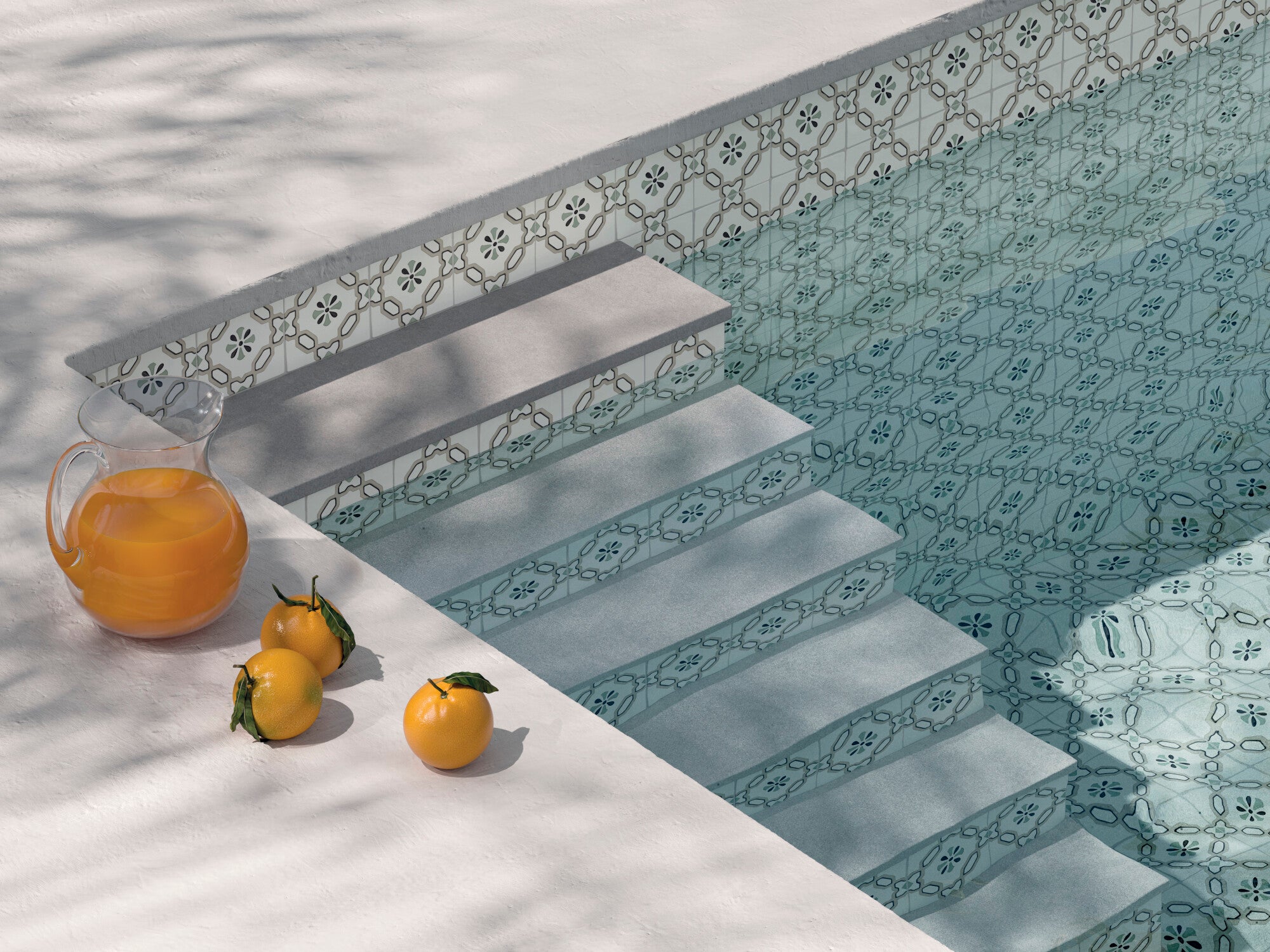 TANGER SAND LILY : carrelage décoratif mat 12,3x12,3