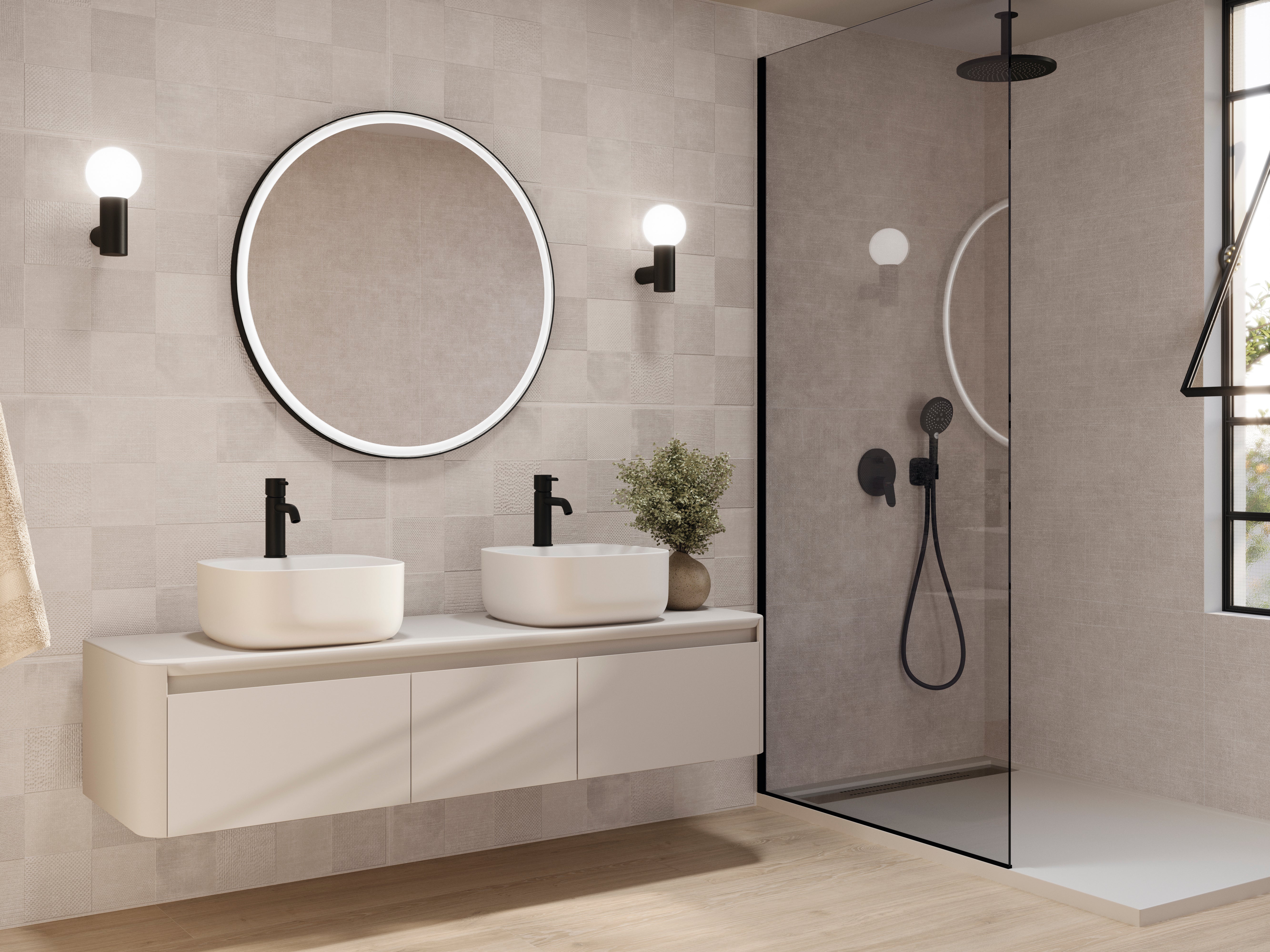 Trames Patch Almond posé dans une ambiance décorative