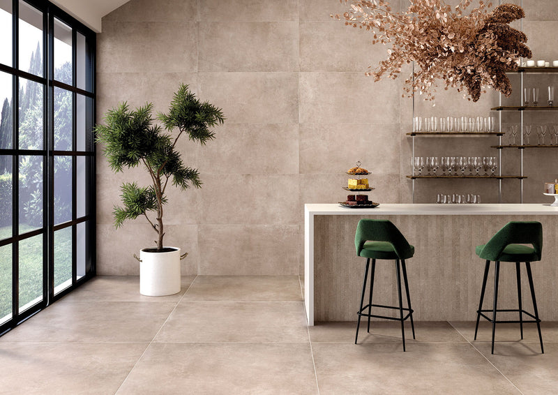 Carrelage béton Soft Continental Soft Taupe 80x80 cm