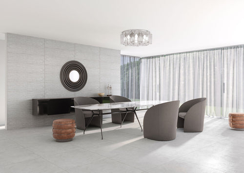 Carrelage effet béton et ciment Le Resine Cenere 61x122,2 cm