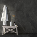 Carrelage effet pierre Slash Anthracite 61x61 cm