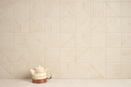 Faïence murale relief Valenova Taupe LT 11,8x11,8 cm