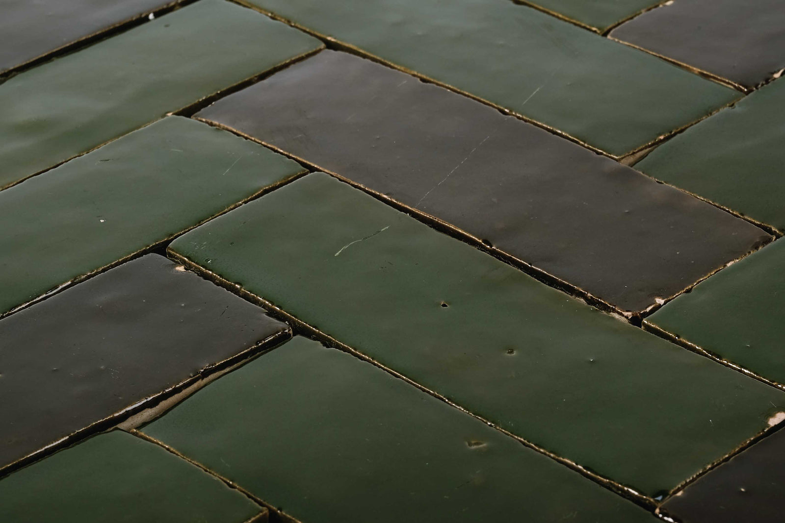 VERITABLE ZELLIGE BEJMAT VERT MIX 4,7X14,5