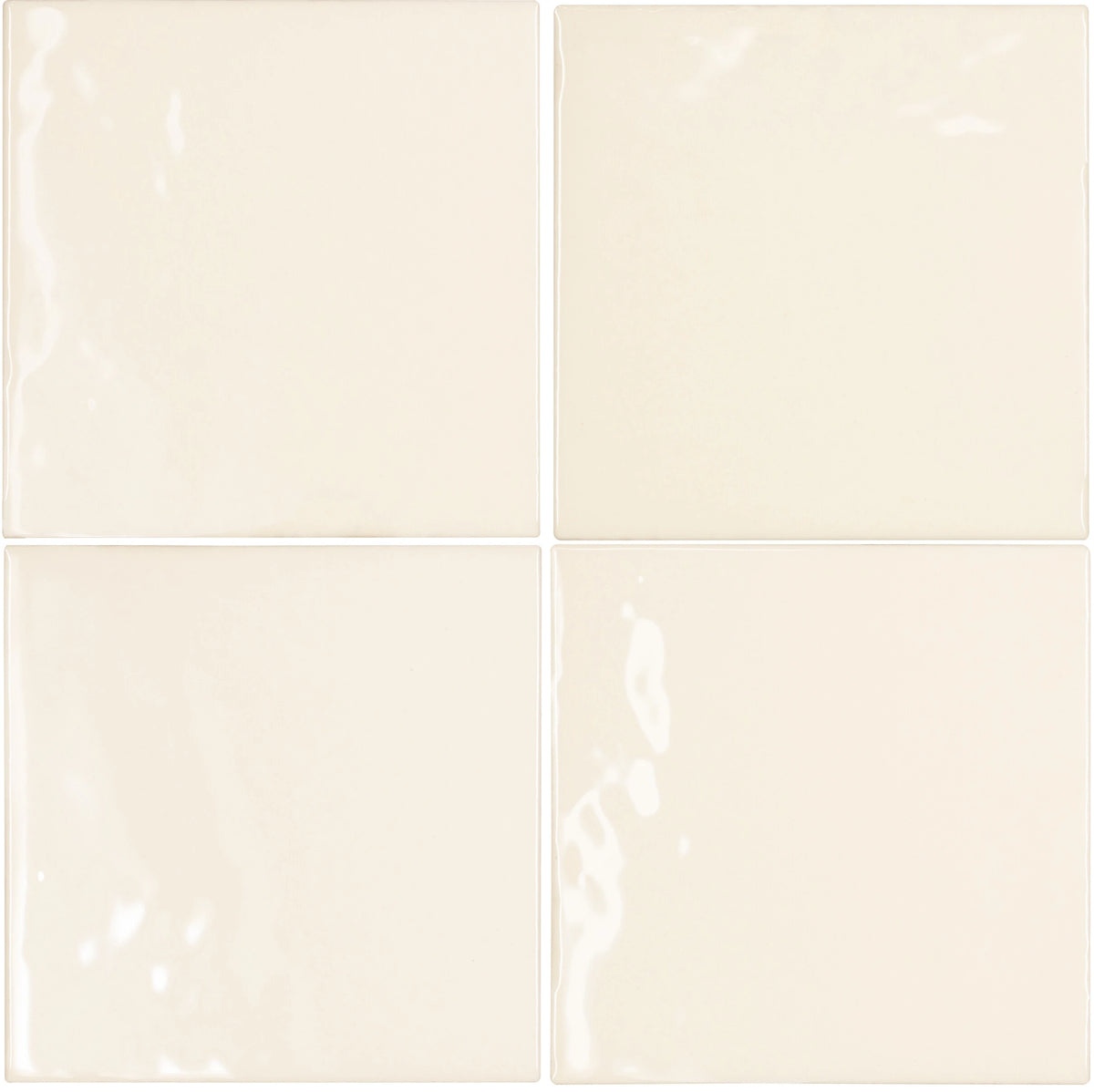 Carrelage Adobe Hueso brillant 10,2x10,2 cm