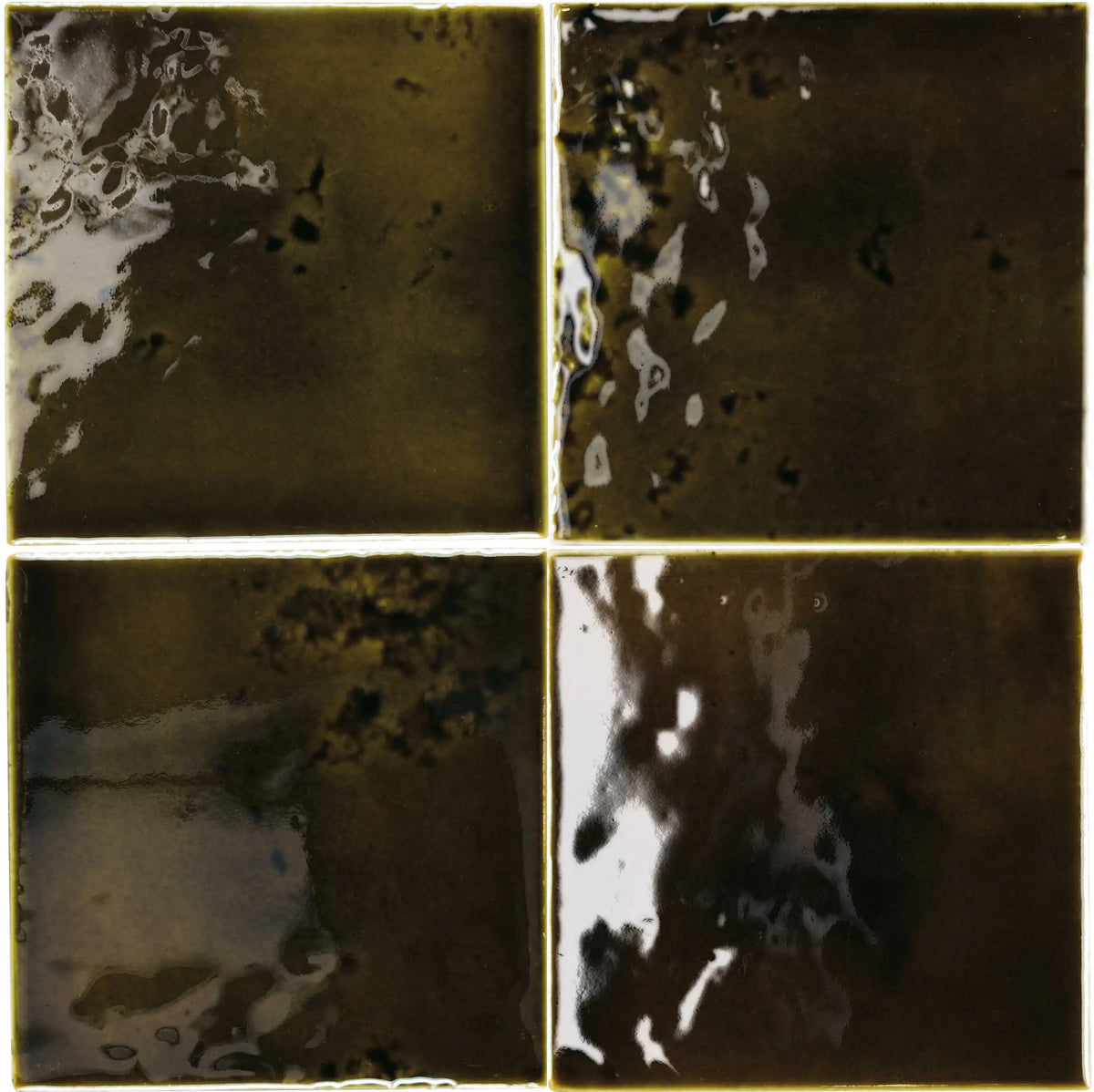 Carrelage Adobe Verde brillant 10,2x10,2 cm