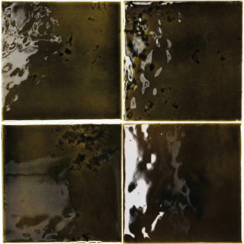 Carrelage Adobe Verde brillant 10,2x10,2 cm