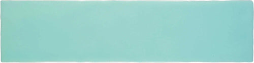 Carreau Alaska aqua brillant 7,5 × 30 cm, vue du carreau Cevica