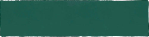 Carreau Alaska verde solido brillant 7,5 × 30 cm, vue du carreau Cevica